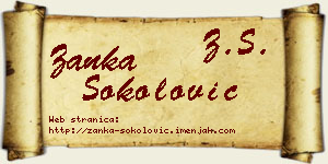 Žanka Sokolović vizit kartica